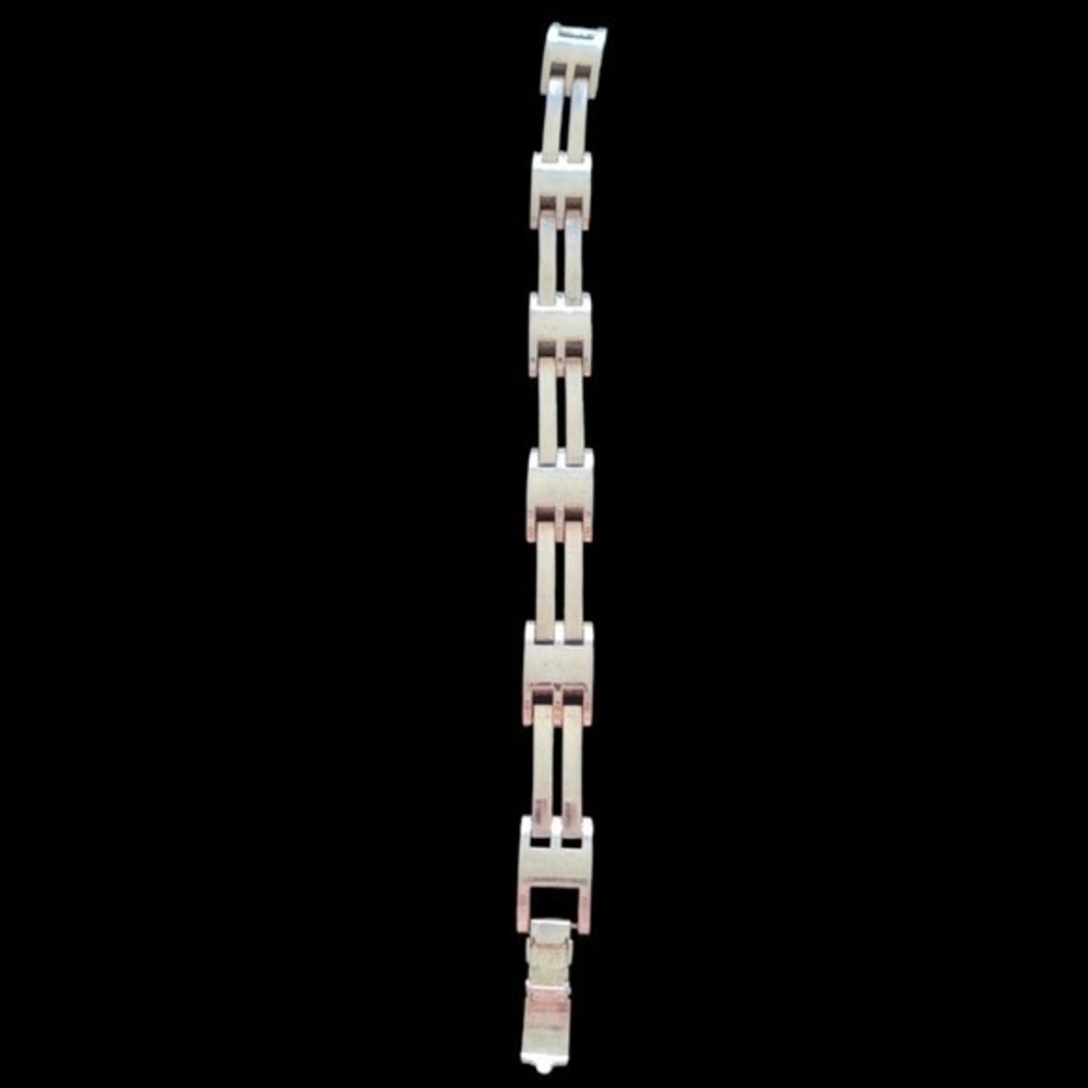 Vintage Silver‎ Plated Link 7.5" Bracelet